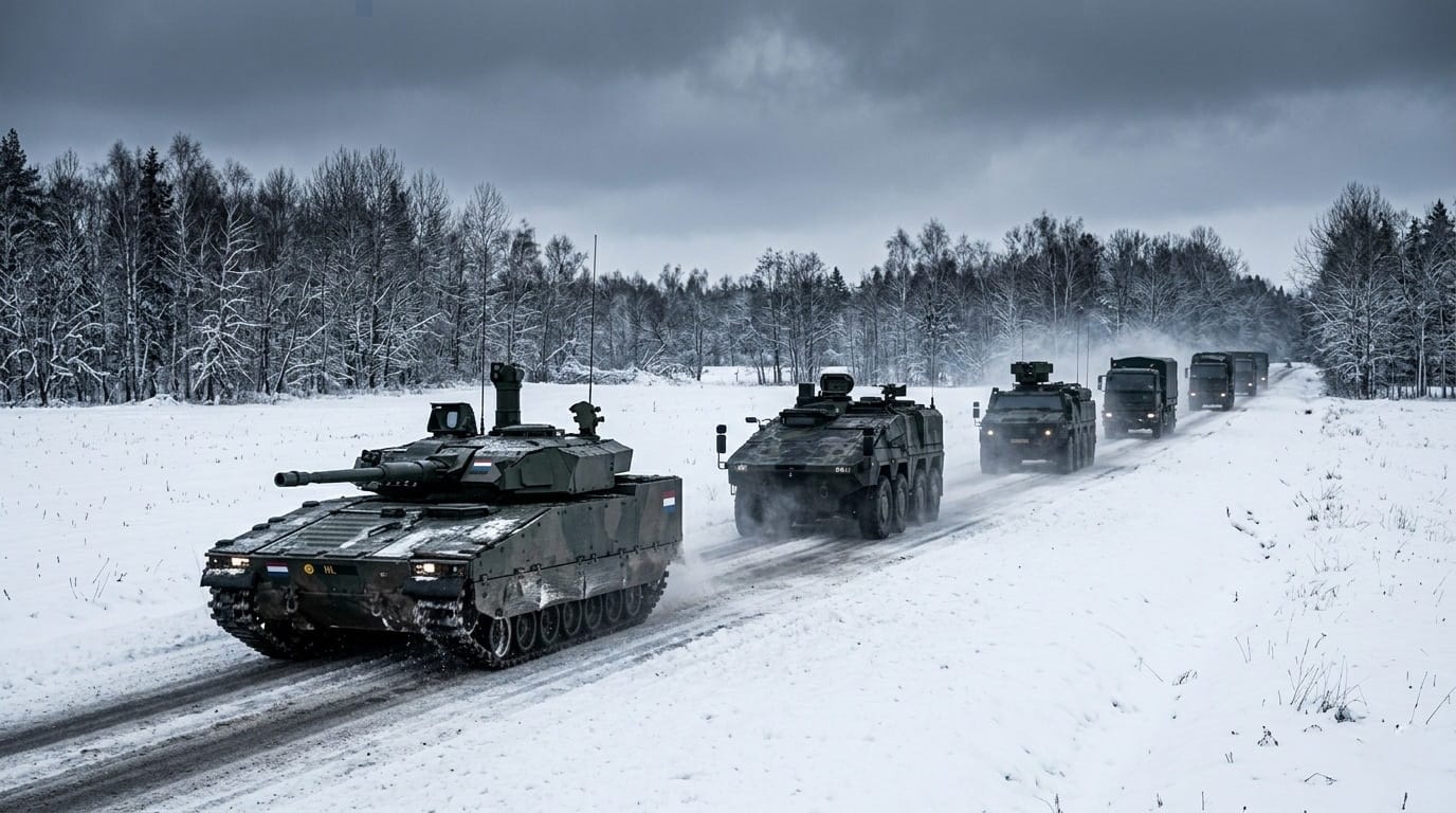 NAVO konvooi in Litouwen